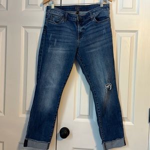 KUT From The Kloth Amy Frayed Hem Boyfriend Jean
